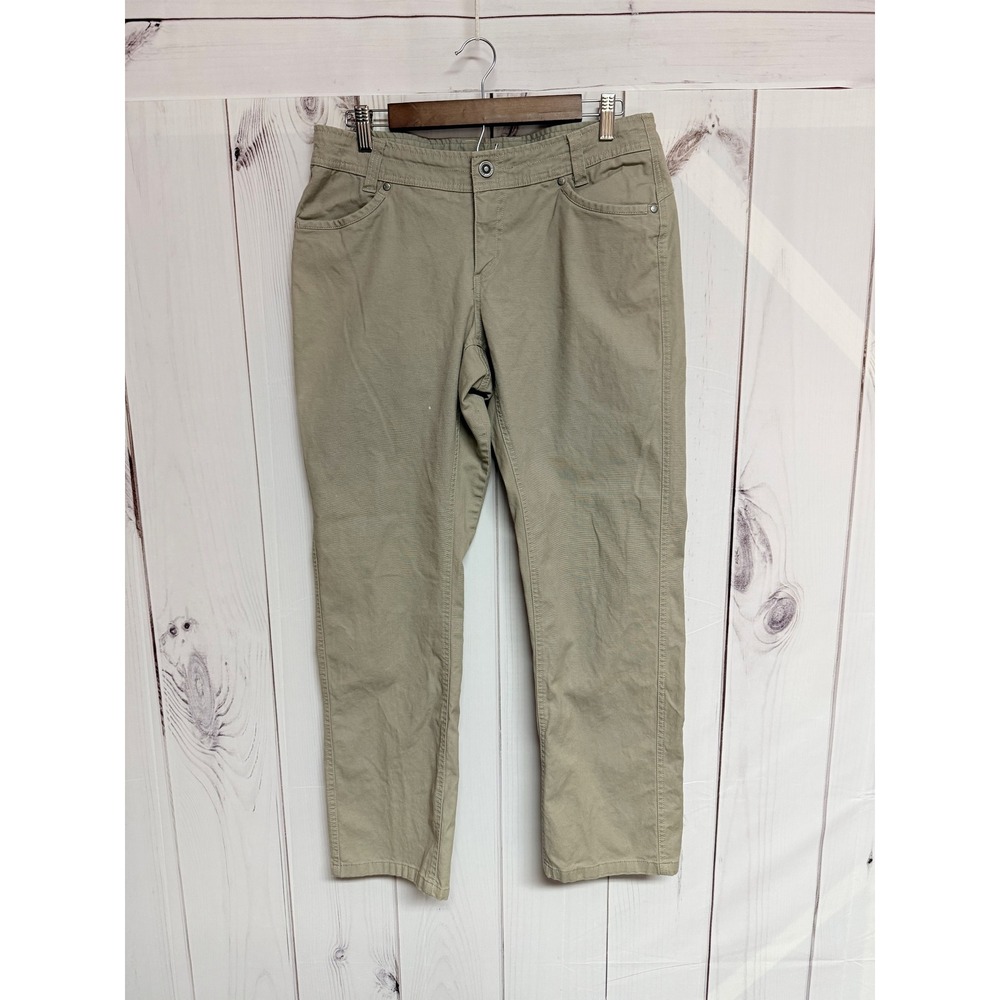 KÜHL Womens Legendary Pants Size 10 Short Khaki Stretch Hiking EUC